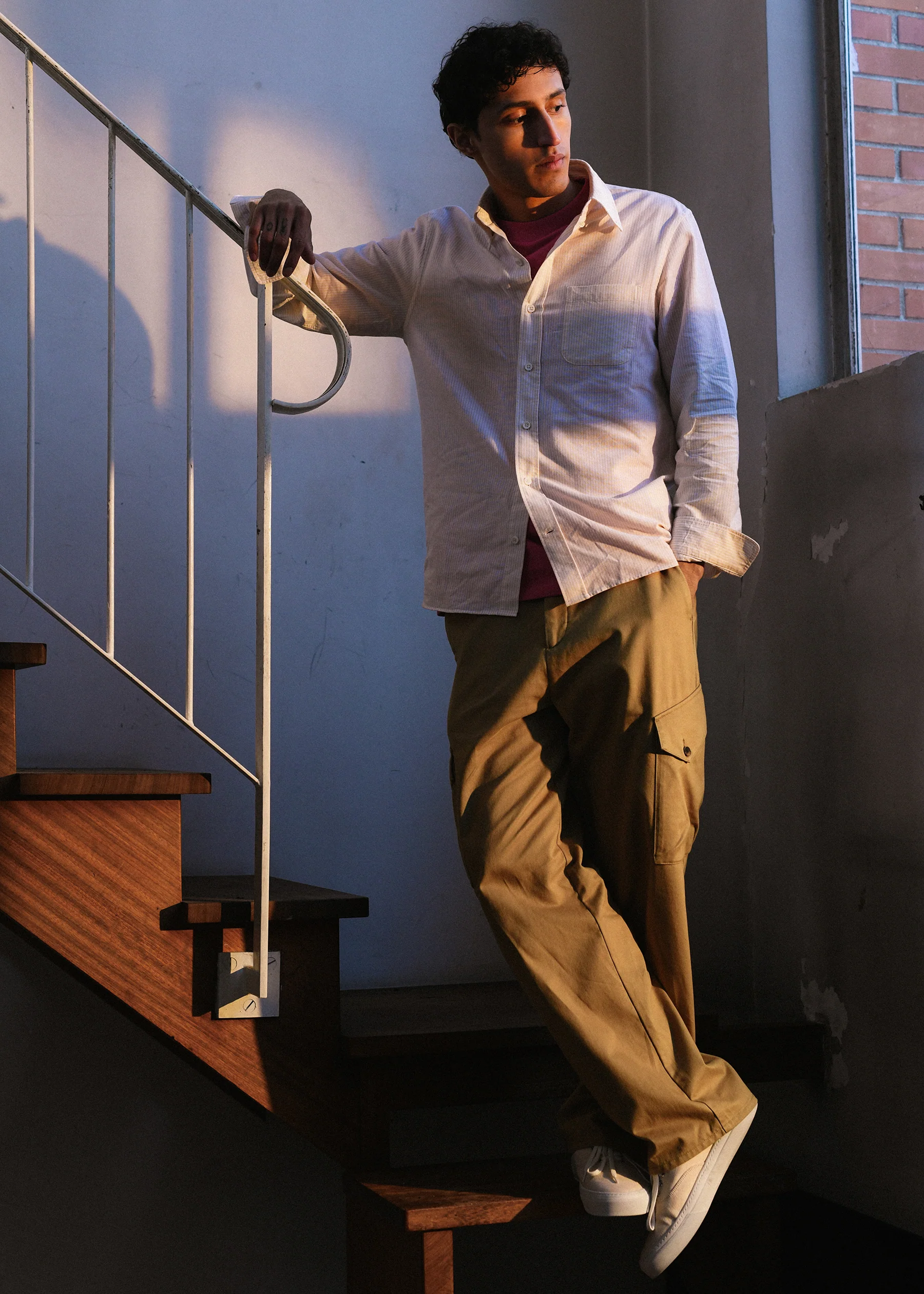 Chemise Calvi jaune et blanc - Image 4