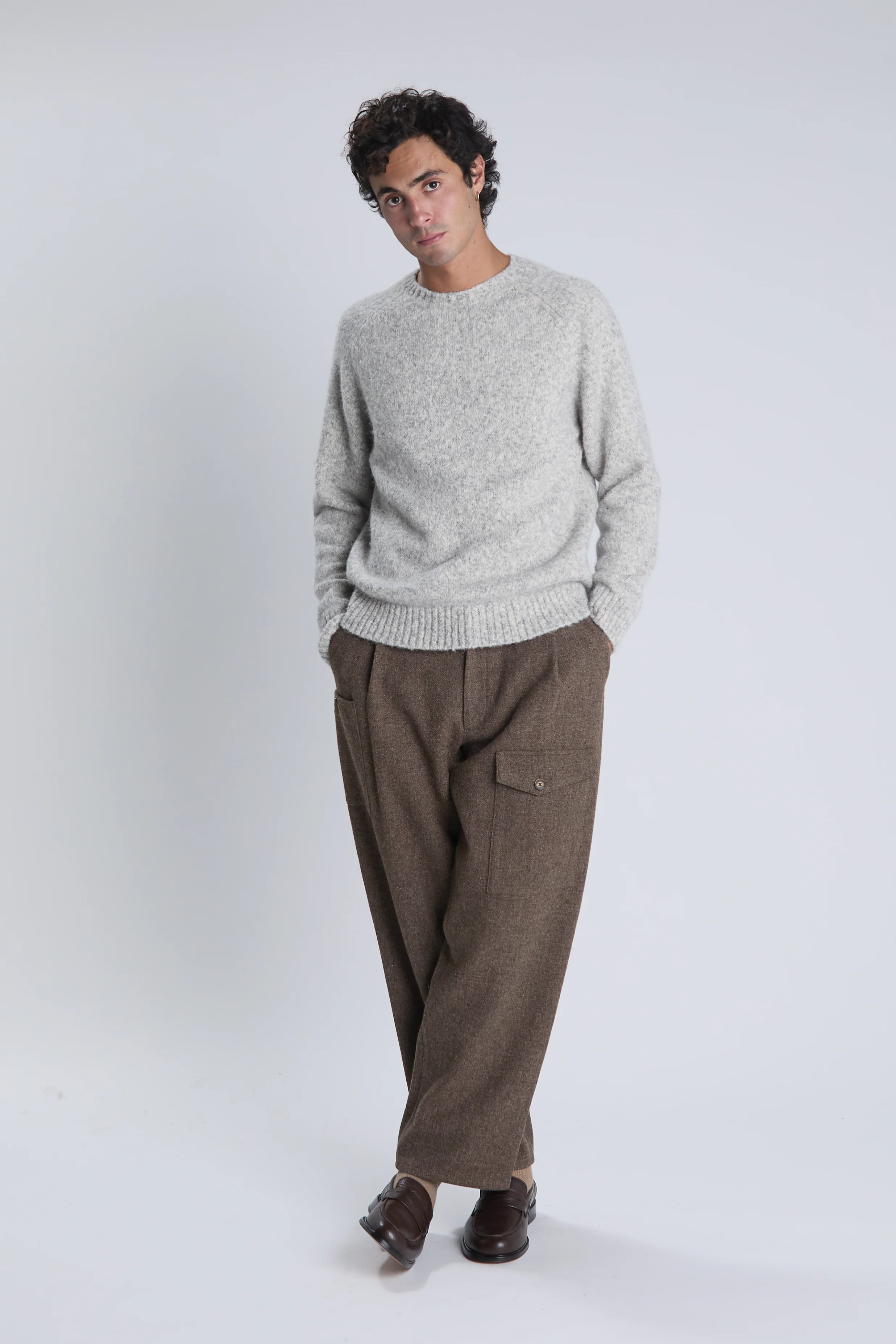 Pull John gris chiné - Image 3